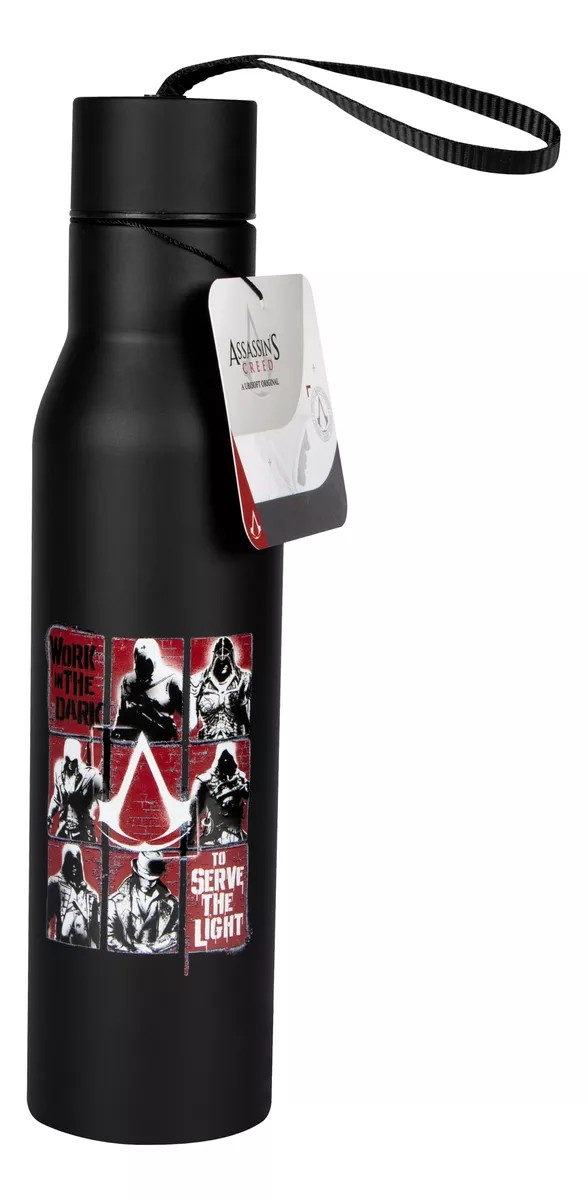 Water Bottle Assassins Creed Legacy Serve The Light