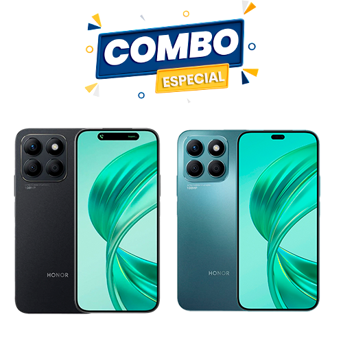 Combo 2 Honor X8b 256GB 8GB RAM Negro + Aquamarino