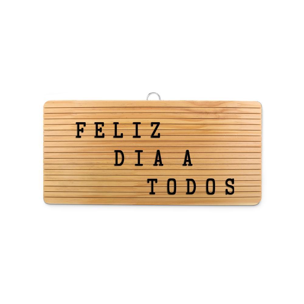 Letrero de Madera Vintage con Letras Intercambiables
