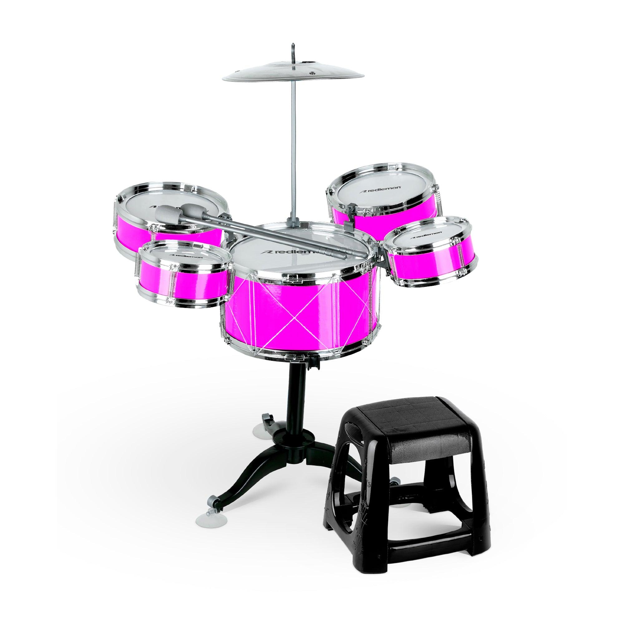 Batería para Niños con Banco y Baquetas