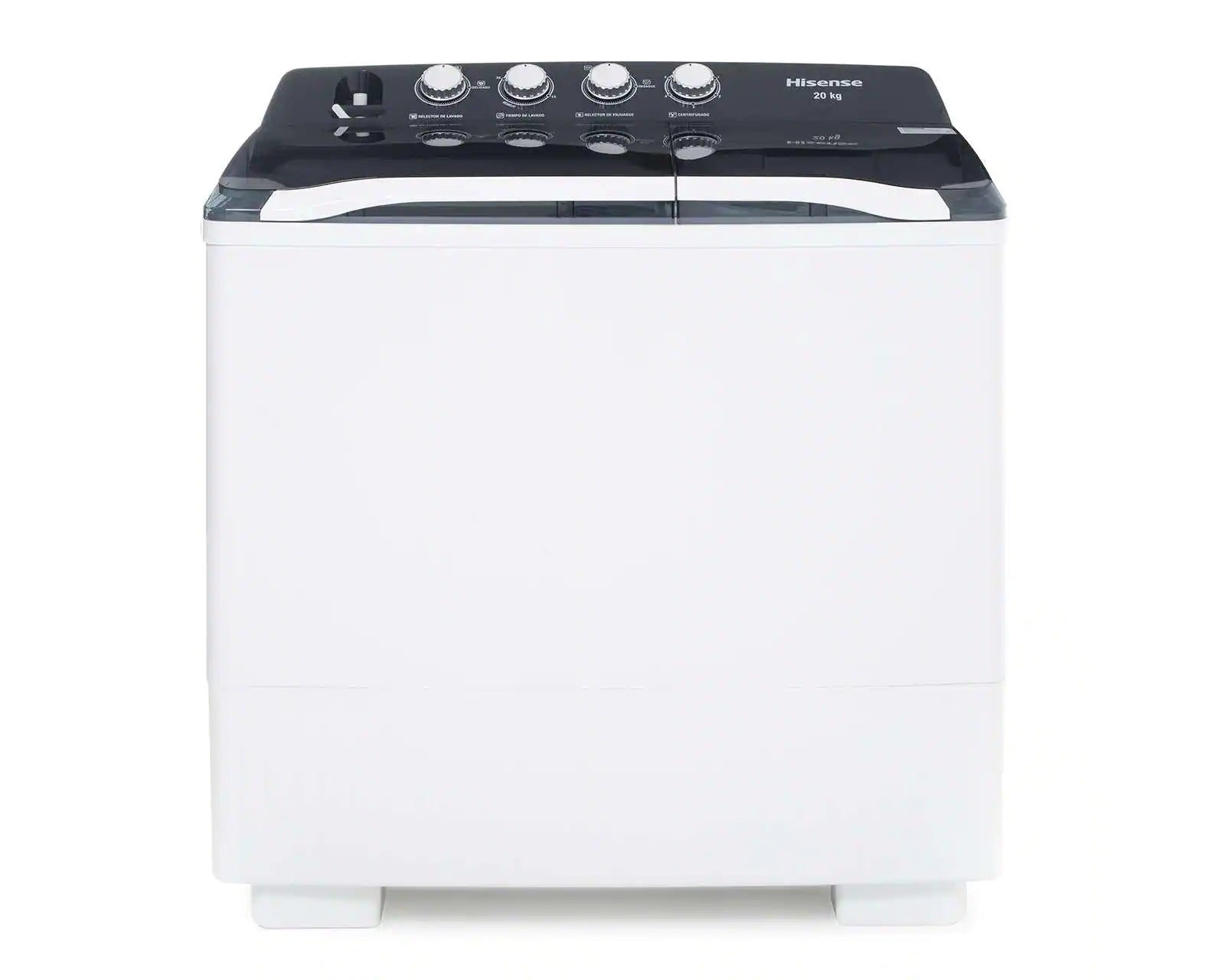 LAVADORA SEMIAUTOMATICA DOBLE TINA 20 KILOS HISENSE WSA2001P
